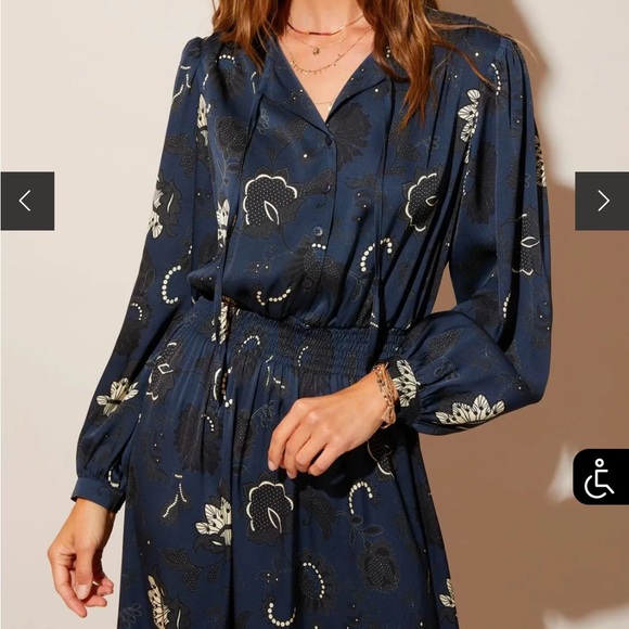 Tucker Dresses & Skirts - Tucker Navy Floral Dress